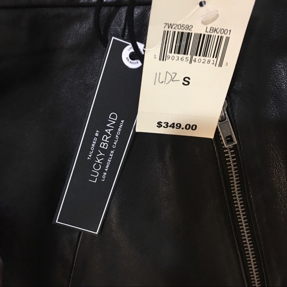 lambskin leather Lucky Brand Pencil skirt with details - Picture 3 of 8